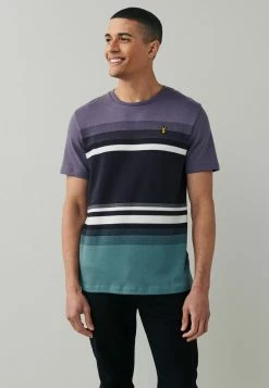 Next Herren REGULAR FIT - T-Shirt Print - Purple