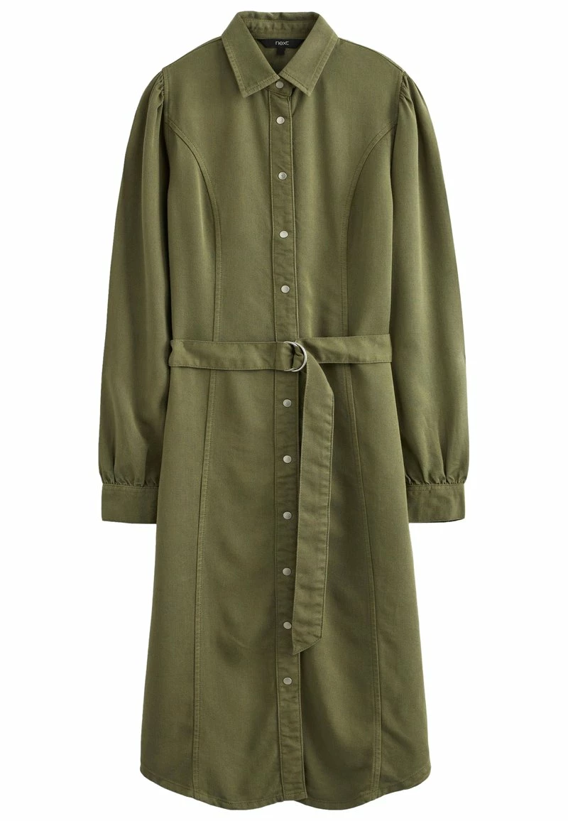 Next Damen LONG SLEEVE - Jeanskleid - Khaki Green Fuller Bust – Bild 6