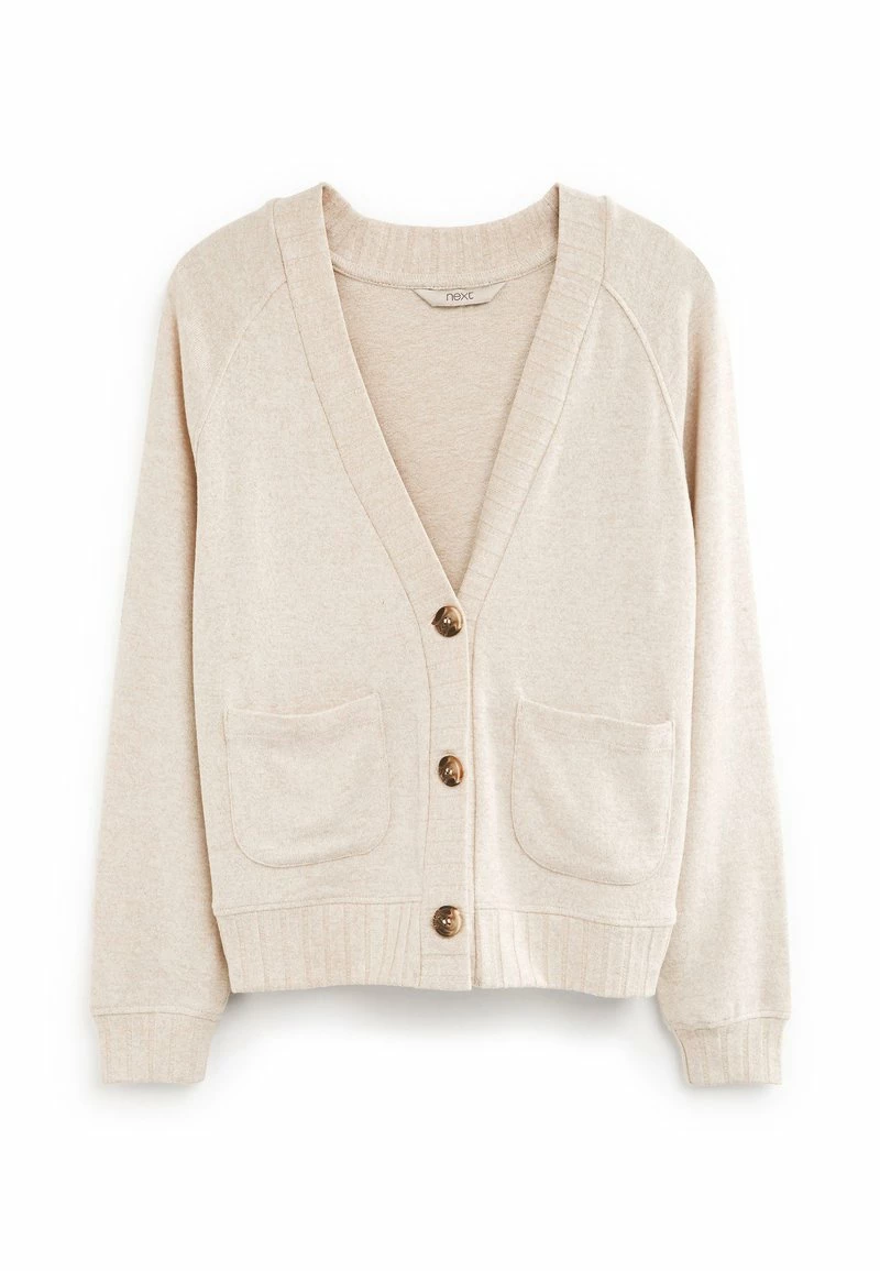 Next Damen BUTTON THROUGH SHORT - Strickjacke - Oatmeal Cream – Bild 5