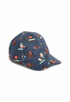 Next Kinder Cap - Navy Blue Digger Print