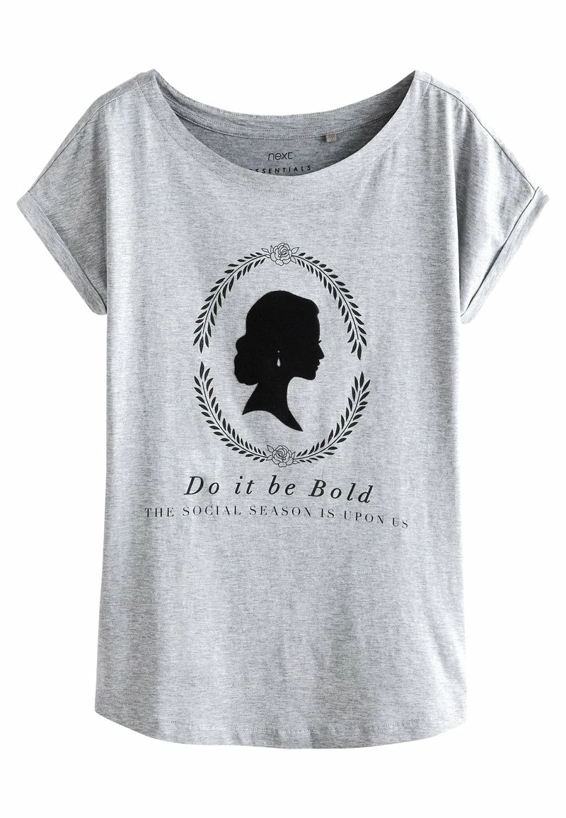 Next T-Shirt Print - Grey Bridgerton Graphic | Damen – Bild 4