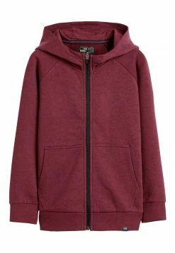 Next Kinder BURGUNDY ZIP TEXTURED HOODY (3-16YRS) - Sweatjacke - Red