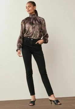Next Damen HIGH RISE - Jeans Slim Fit - Black