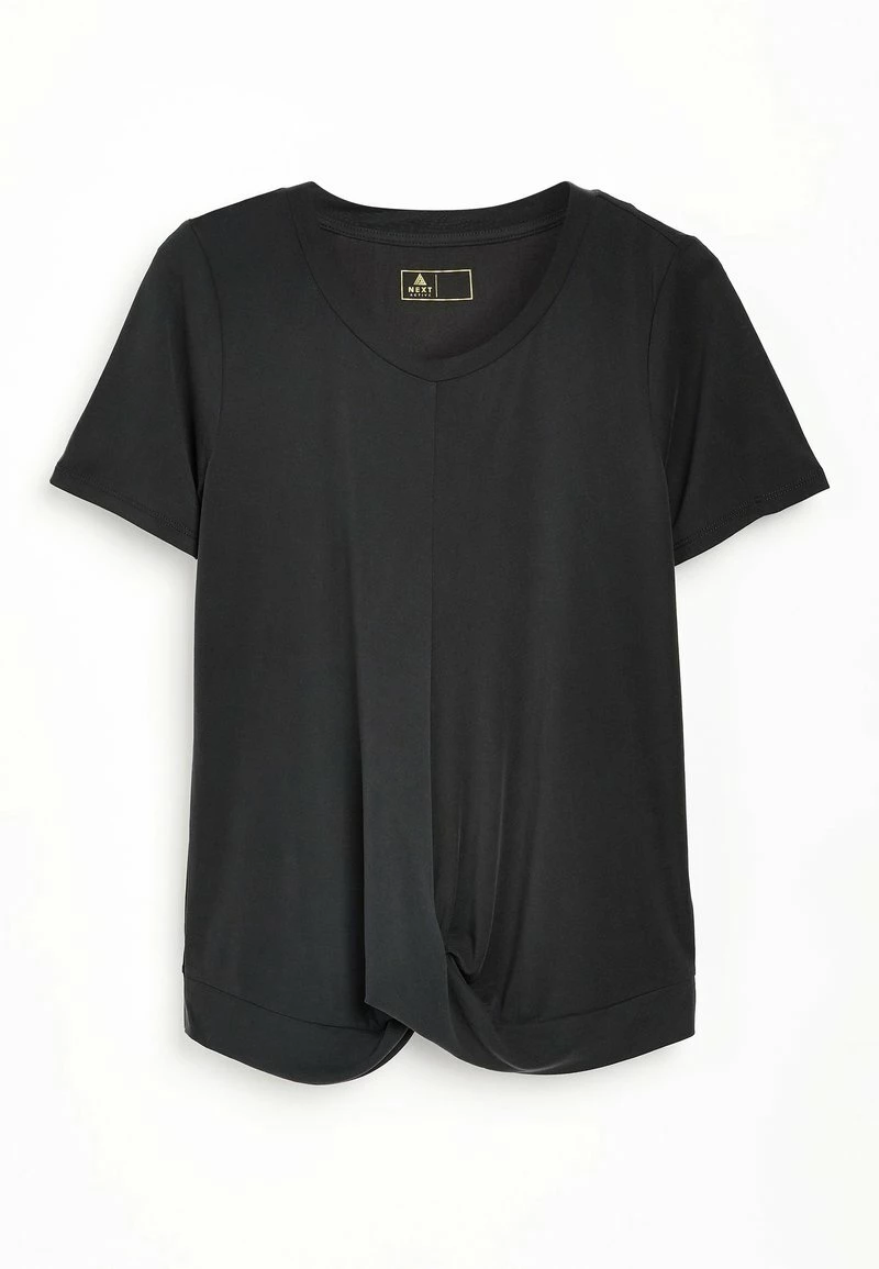 Next Damen TWIST FRONT - T-Shirt Print - Black