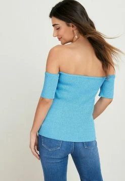 Next Damen BARDOT SHORT SLEEVE - T-Shirt Basic - Blue