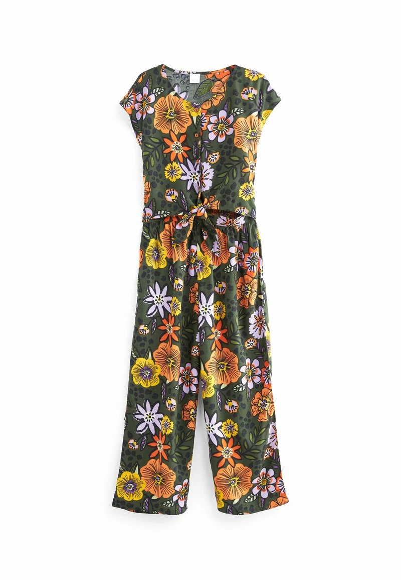 Next Kinder Jumpsuit - Khaki Green Printed