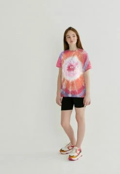 Next Kinder TIE DYE SLOGAN - T-Shirt Print - Pink