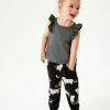 Next Kinder Jogginghose - Charcoal Grey Leopard