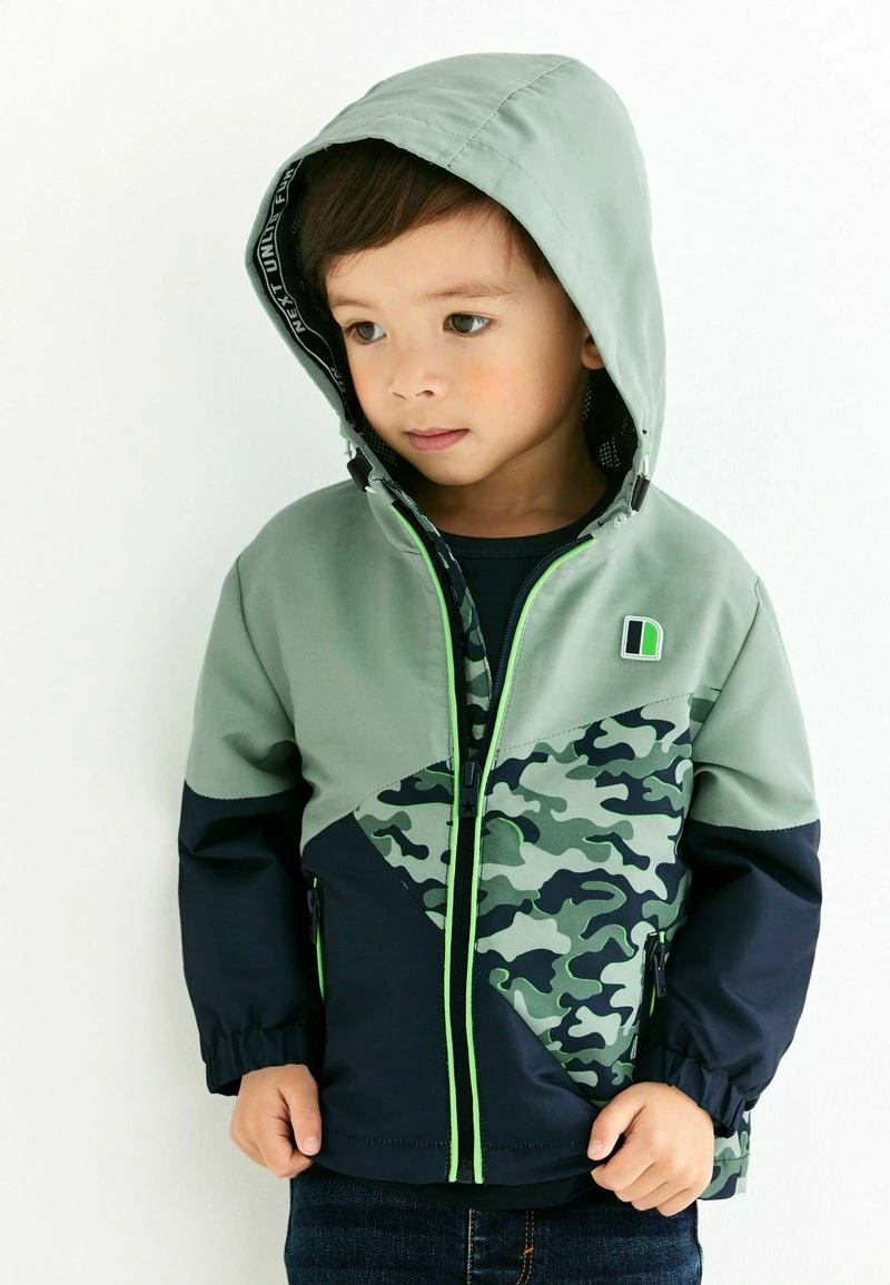 Next Kinder SHOWER RESISTANT CAMOUFLAGE COLOURBLOCK - Übergangsjacke - Blue – Bild 3