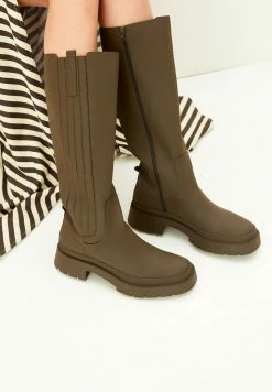 Next Damen CHUNKY - Stiefel - Khaki
