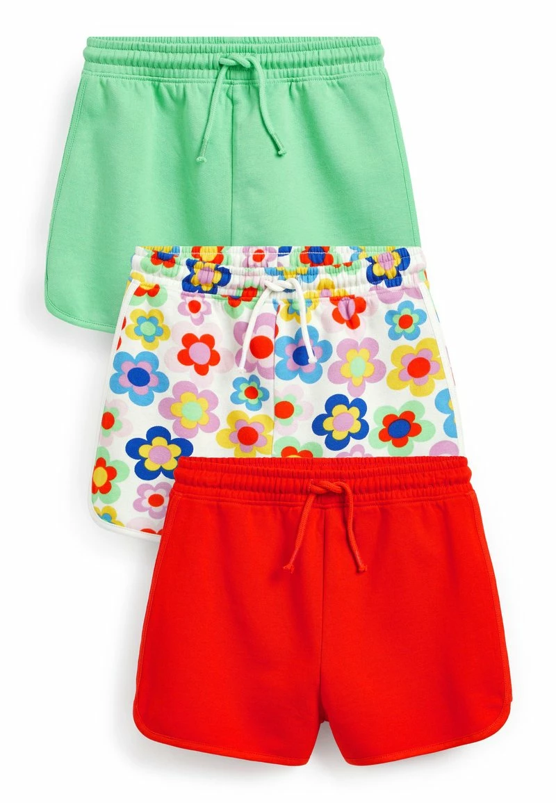 Next Kinder 3 PACK - Shorts - Green Orange Floral Print