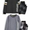 Next Kinder 2 PACK - Nachtwäsche Set - Grey/black