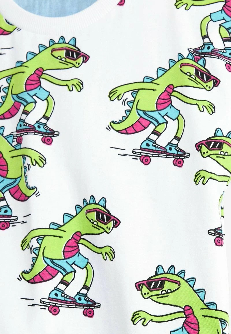 Next Kinder SHORT SLEEVE - T-Shirt Print - White Green Lizard Print – Bild 3