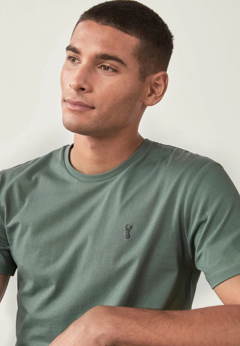 Next REGULAR FIT STAG - T-Shirt Basic - Green | Herren – Bild 3