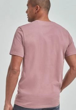 Next Herren TERRACOTTA - T-Shirt Basic - Mottled Pink