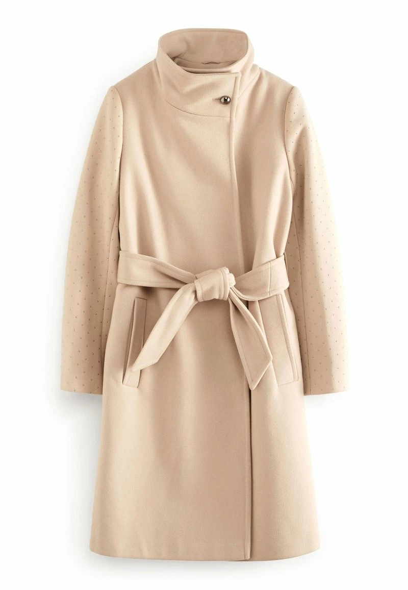Next Damen STUDDED SLEEVE FUNNEL - Trenchcoat - Neutral