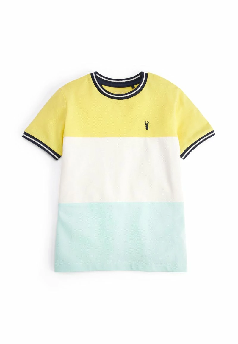 Next Kinder SHORT SLEEVE COLOURBLOCK (3-16YRS) - T-Shirt Print - Yellow Blue