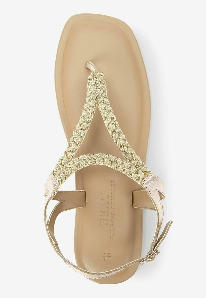 Next Damen FOREVER COMFORT JEWELLED PLAITED - Zehentrenner - Gold – Bild 3