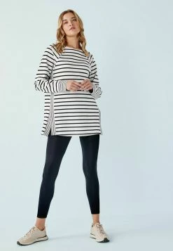 Next Damen PREMIUM STRIPE - Sweatshirt - Black On White