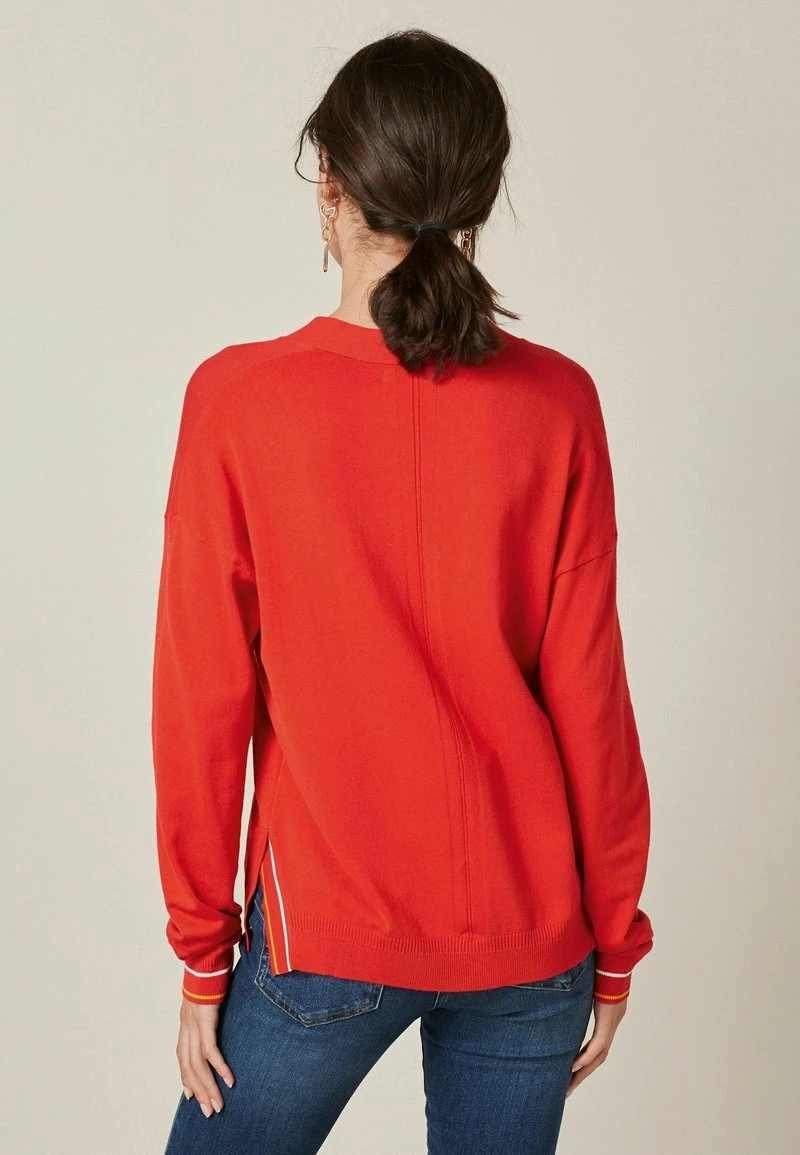 Next Damen SIDE RIB DETAIL - Strickpullover - Red – Bild 2