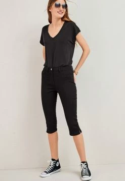 Next Damen PEDAL PUSHER - Jeans Shorts - Black