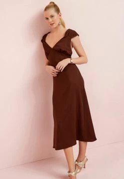 Next Damen Freizeitkleid - Chocolate Brown