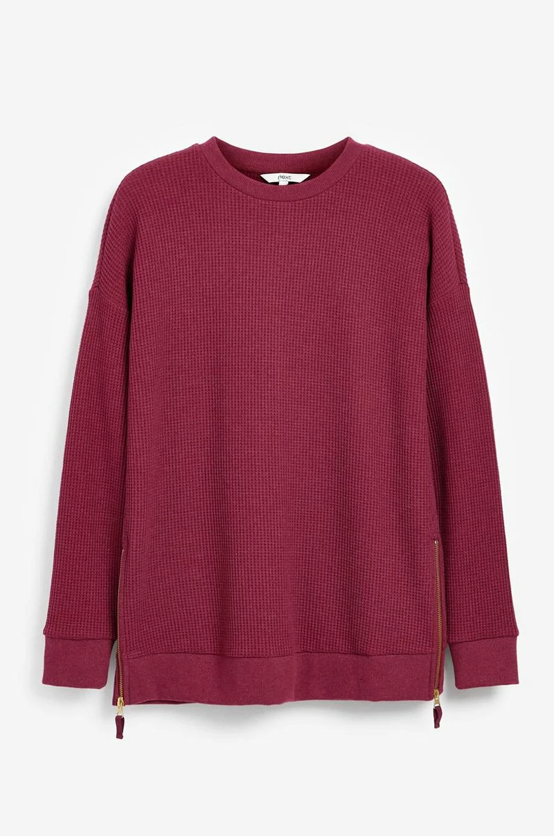 Next Damen BLEND WAFFLE - Strickpullover - Red – Bild 5