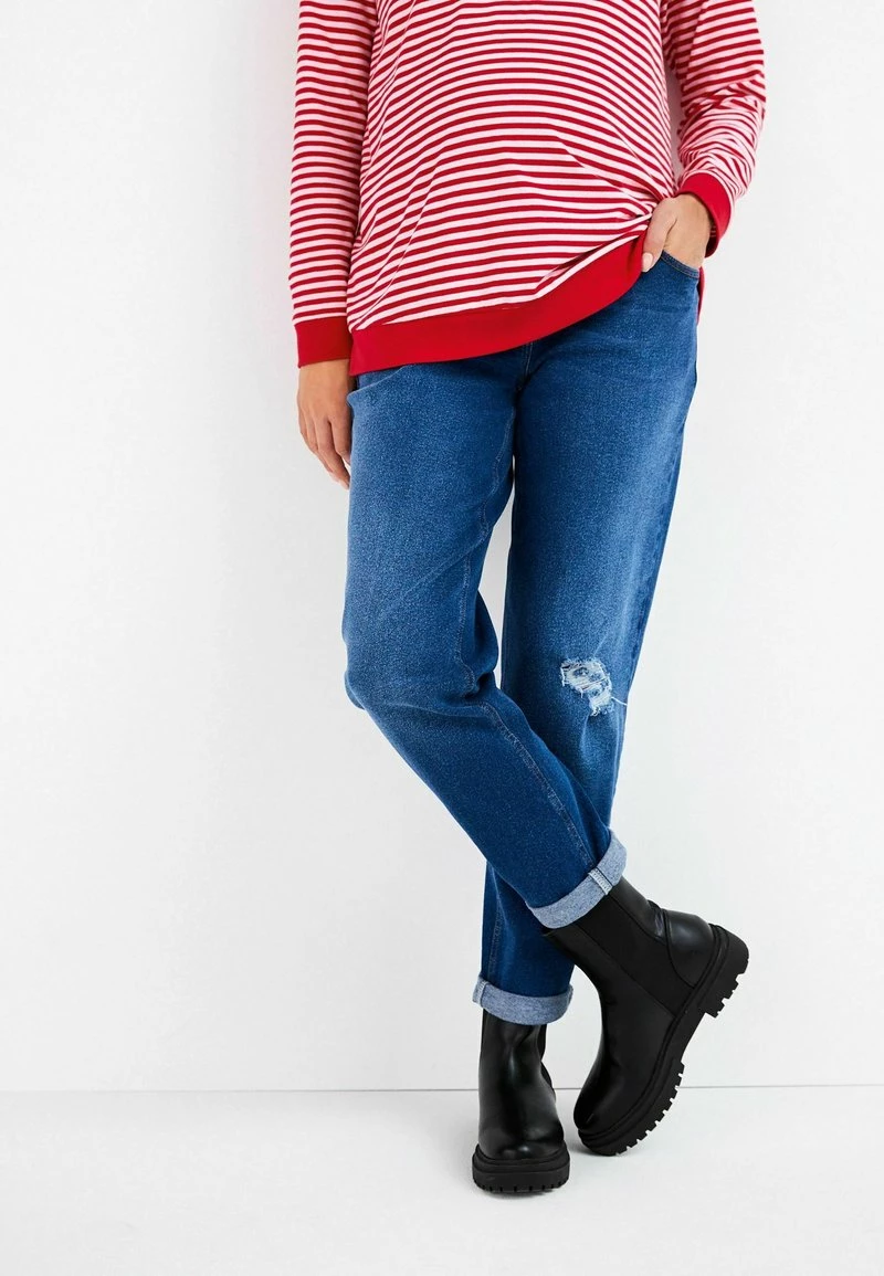 Next Damen BOYFRIEND - Jeans Relaxed Fit - Dark-blue Denim – Bild 5