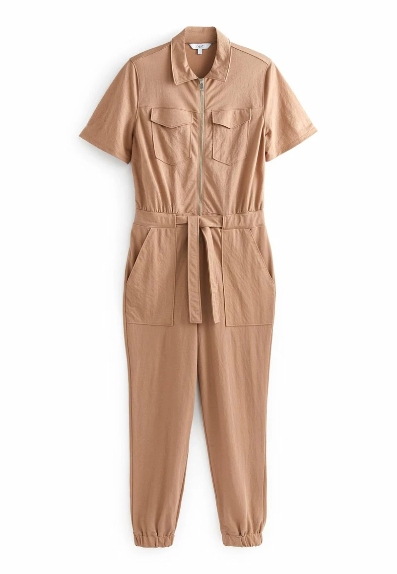 Next Damen ZIP UTILITY - Jumpsuit - Tan Brown – Bild 5