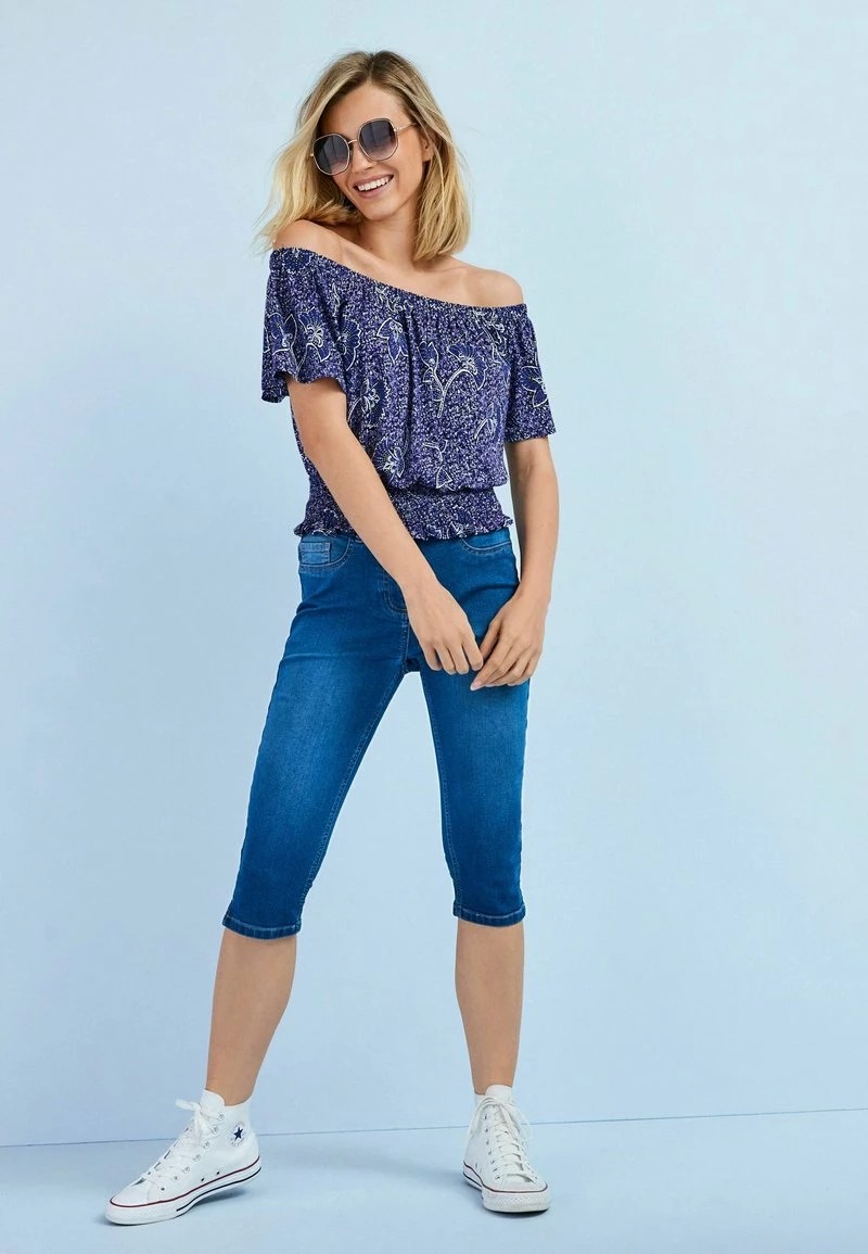 Next BARDOT - T-Shirt Print - Navy Blue Ditsy Floral | Damen – Bild 2