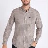 Next Herren GINGHAM OXFORD - Hemd - Brown