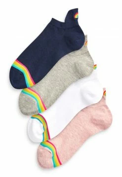 Next Damen RAINBOW HEEL MOTIF 5 PACK - Socken - Blue
