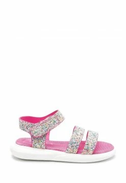 Next Kinder MEMORY FOAM SPORTY - Riemensandalette - Pink Rainbow Glitter