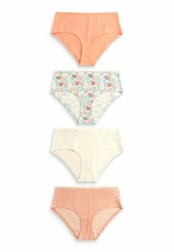 Next Damen BLEND KNICKERS 4 PACK - Slip - Check Peach White