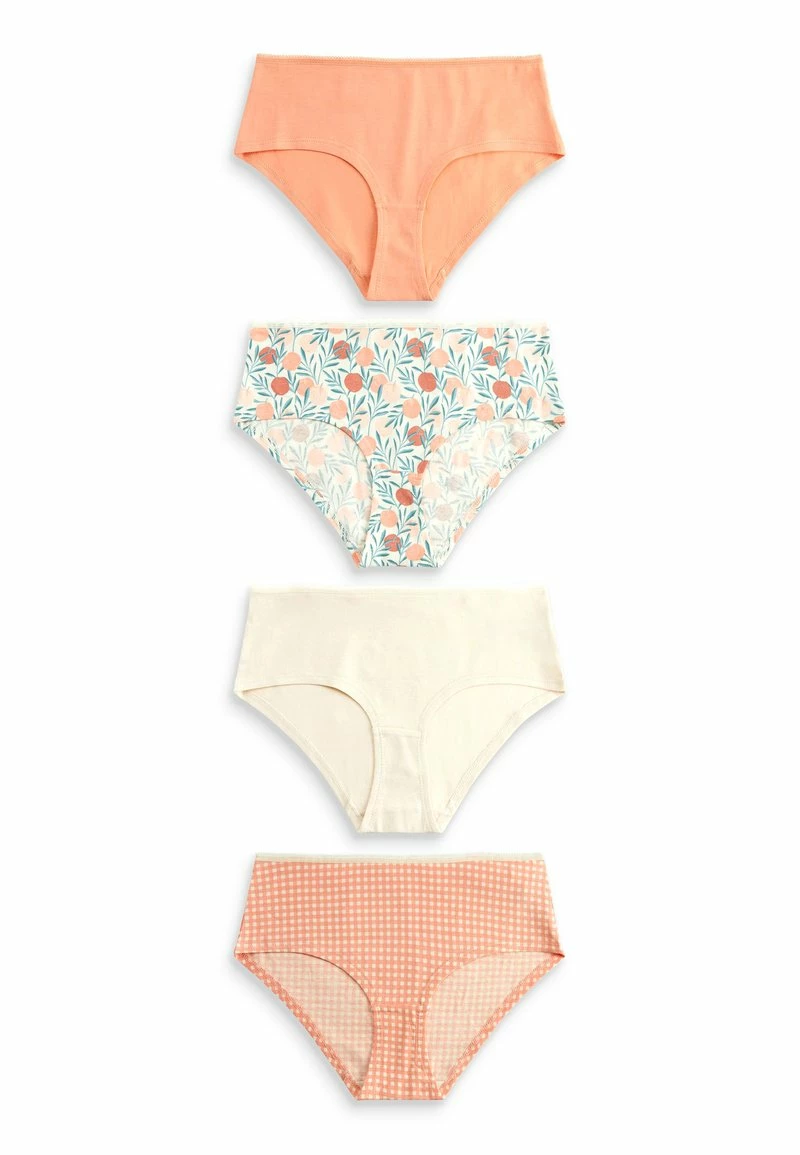 Next Damen BLEND KNICKERS 4 PACK - Slip - Check Peach White