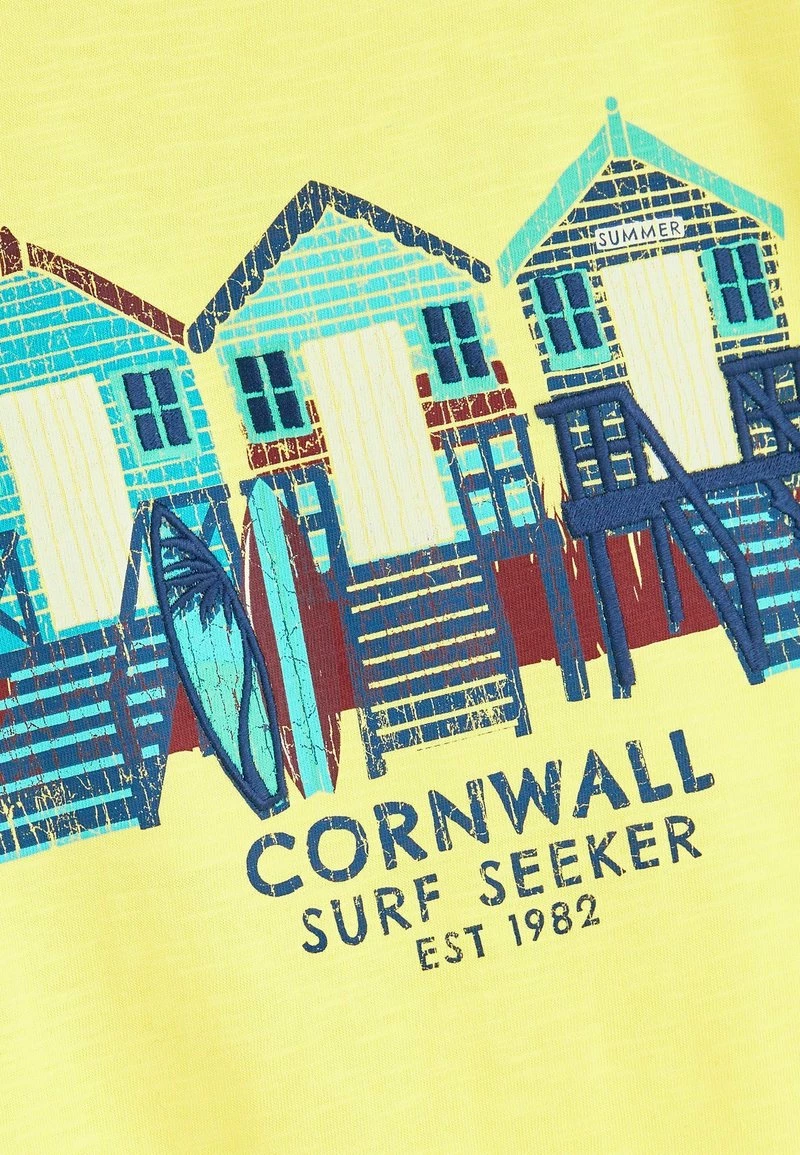Next Kinder SHORT SLEEVE GRAPHIC - T-Shirt Print - Yellow Beach Huts – Bild 3