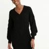 Next Damen CABLE - Strickkleid - Black