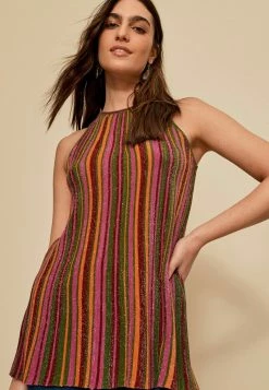 Next Damen LUREX SLEEVELESS - Top - Multi Stripe