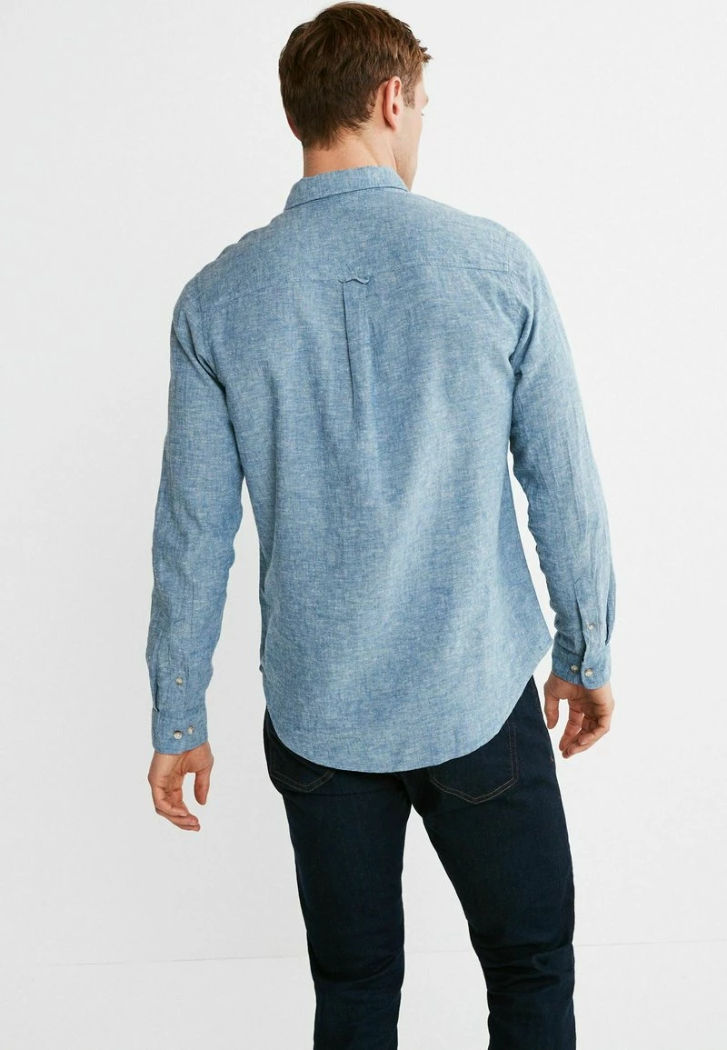 Next Herren ROLL SLEEVE - Hemd - Blue – Bild 3