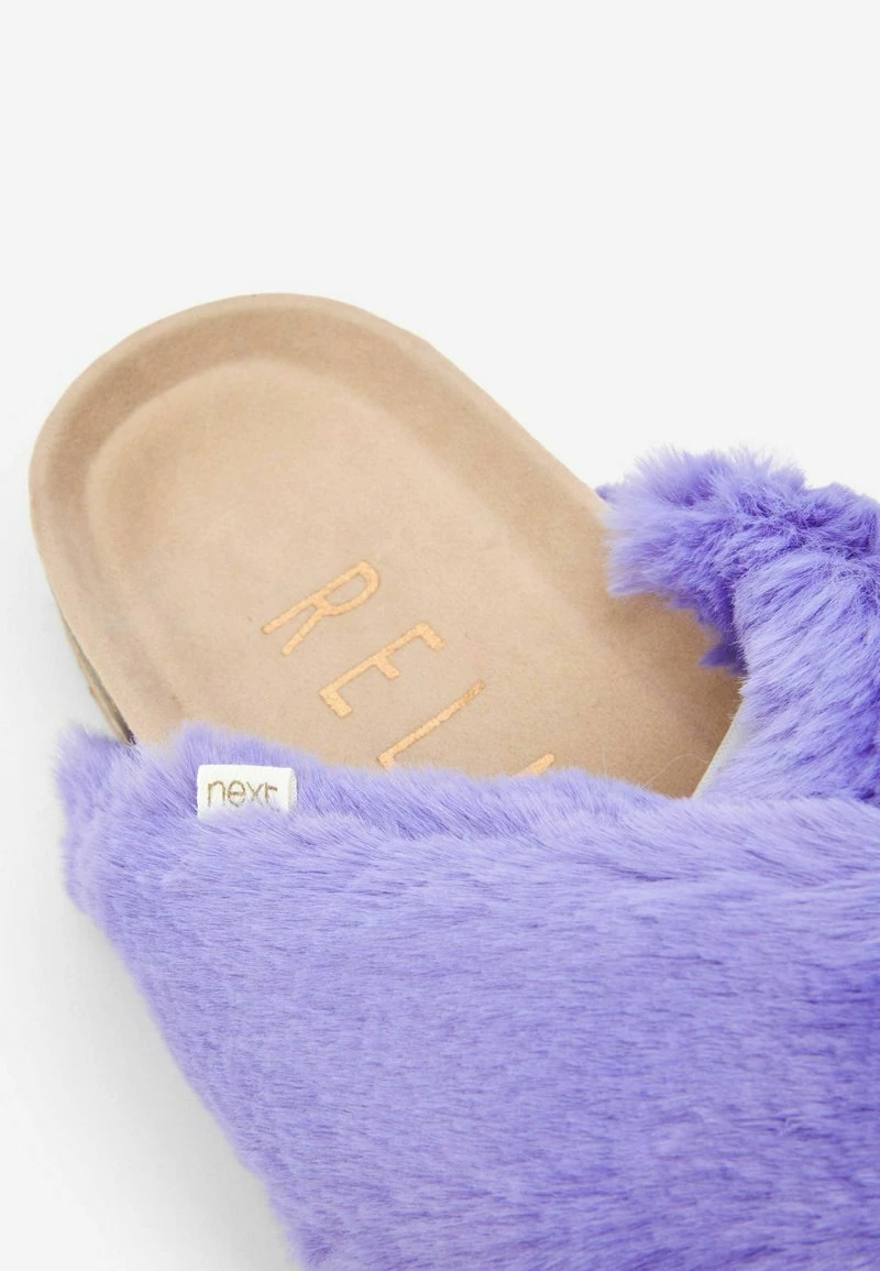 Next Hausschuh - Purple Faux Fur | Damen – Bild 5