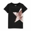 Next Kinder SEQUIN STAR - T-Shirt Print - Black Gold