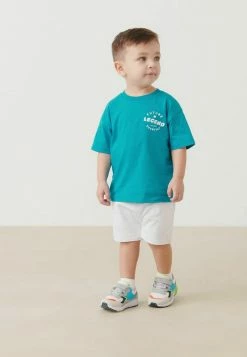 Next Kinder TONAL OVERSIZED SET - Shorts - Turquoise Blue