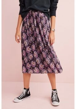 Next Damen A-Linien-Rock - Navy Blue Floral