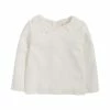 Next BRUSHED BRODERIE COLLAR - Langarmshirt - Off-white | Kinder