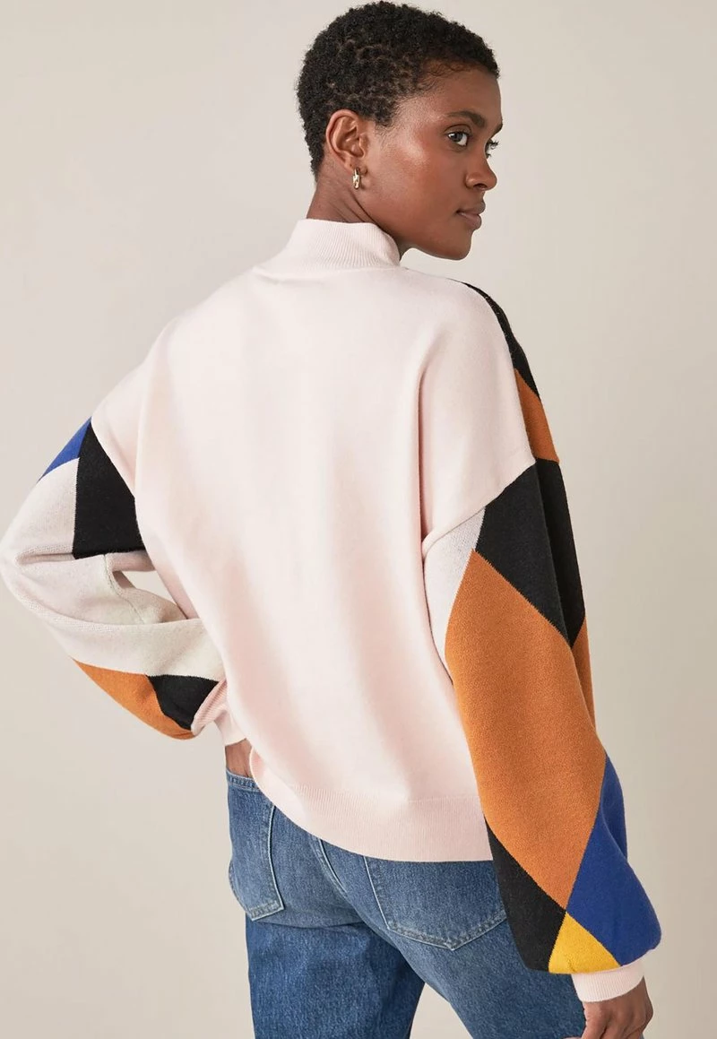 Next Damen ARGYLE - Strickpullover - Off White – Bild 2