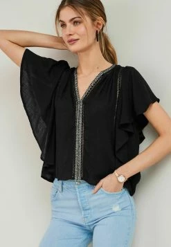 Next FLUTTER - Bluse - Black | Damen