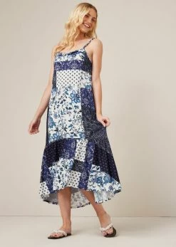 Next Damen STRAPPY DRESS - Freizeitkleid - Blue