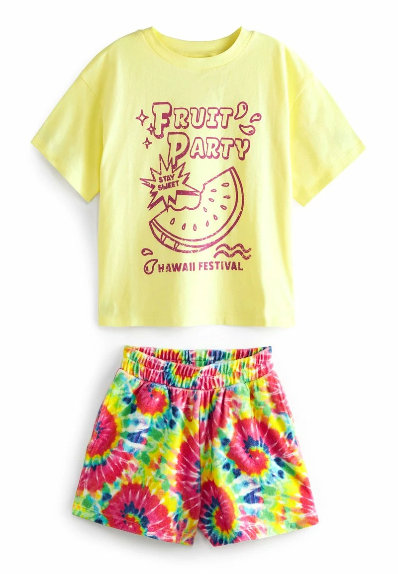 Next Kinder FRUIT & TOWELLING RAINBOW DYE SET - Shorts - Pink – Bild 3