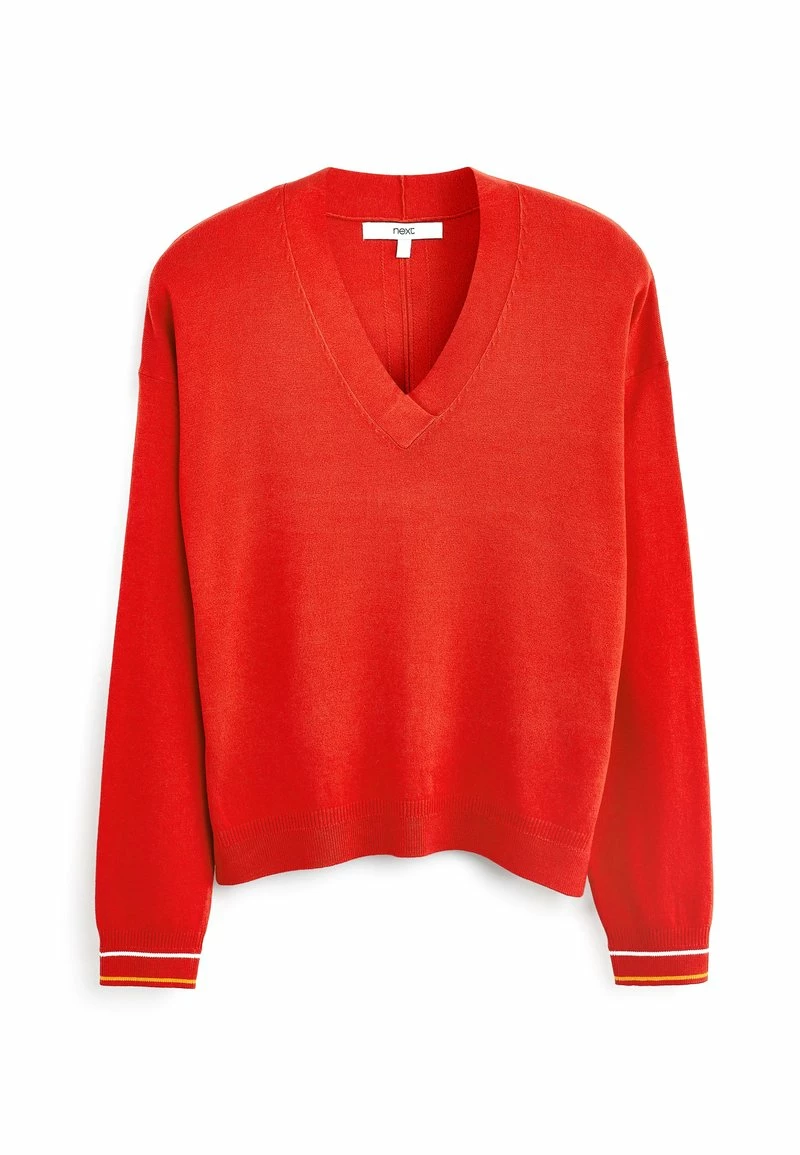 Next Damen SIDE RIB DETAIL - Strickpullover - Red – Bild 5