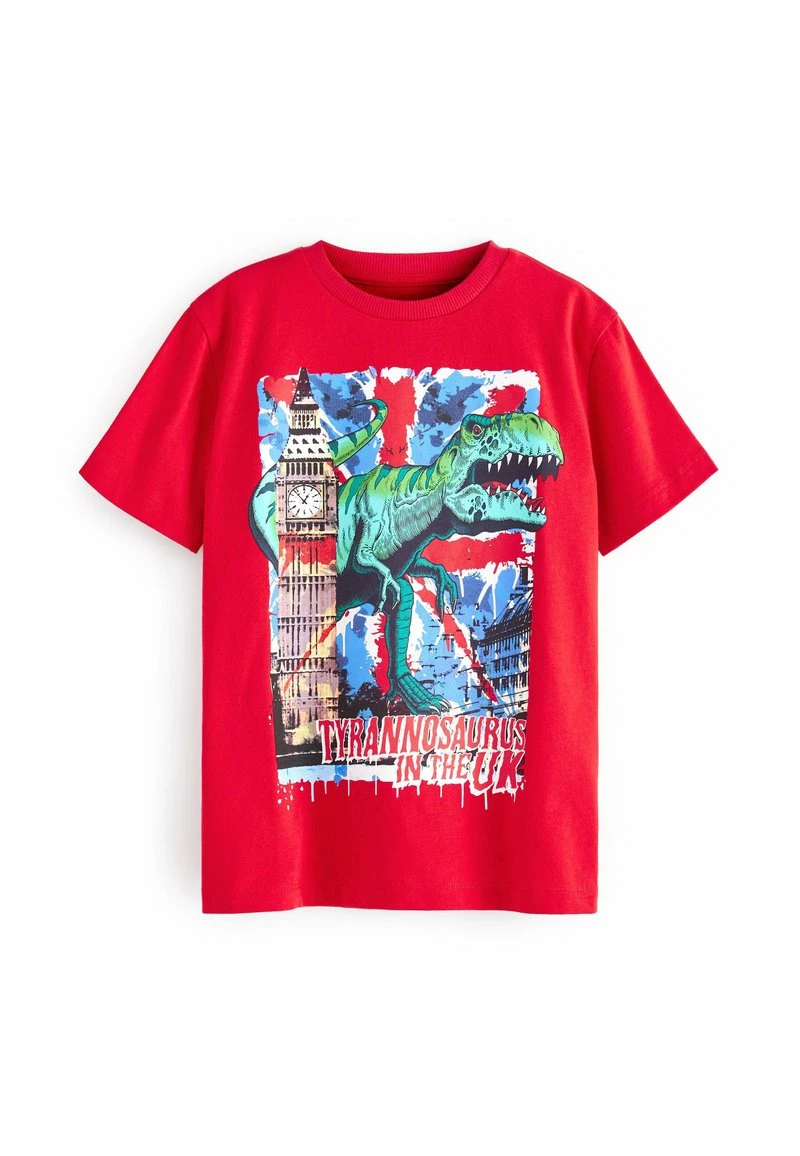Next Kinder SHORT SLEEVE GRAPHIC - T-Shirt Print - Red Dino Flag